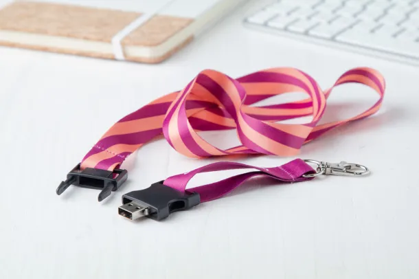 Subyard USB custom sublimation lanyard White