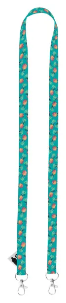 Subyard 15 Double RPET custom sublimation lanyard White