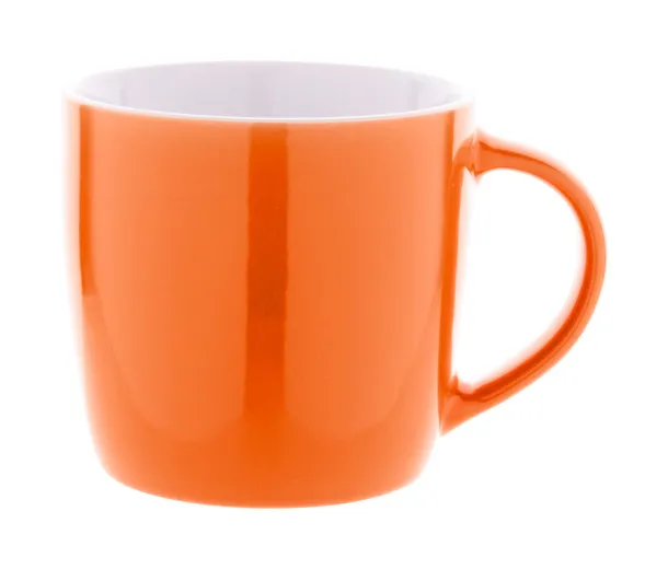 Hemera šalica, 370 ml Narančasta Bijela
