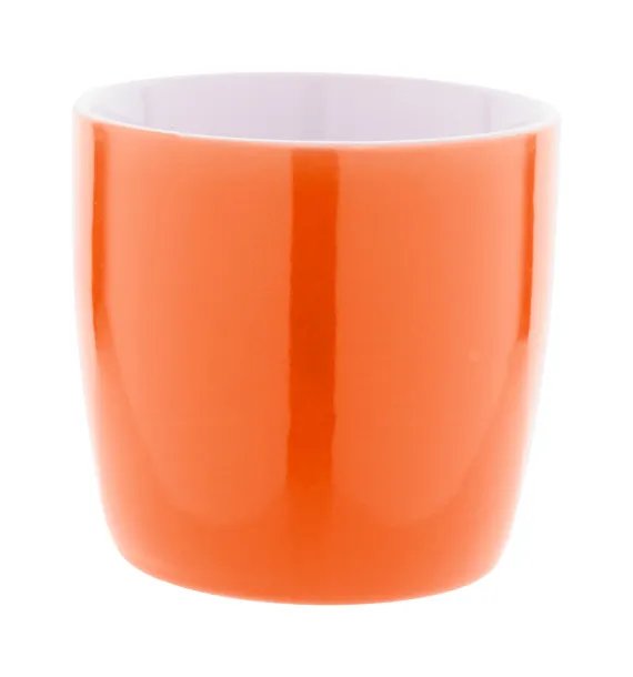 Hemera šalica, 370 ml Narančasta Bijela