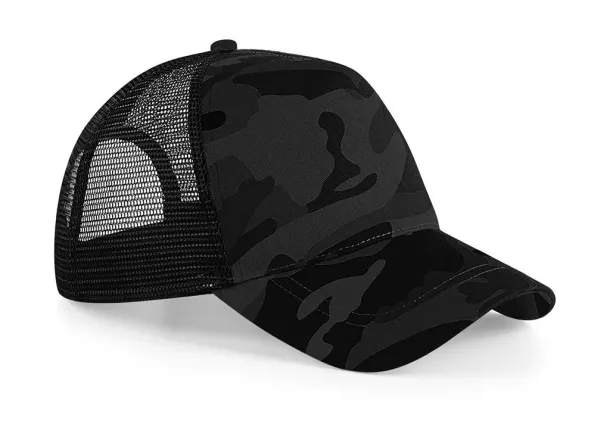  Camo Snapback Trucker - Beechfield Midnight Camo