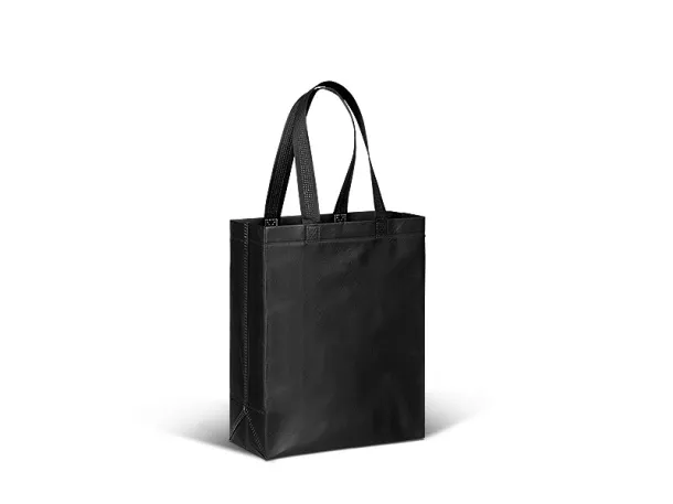 PLAZA MINI Laminated shopping bag - BRUNO Crna