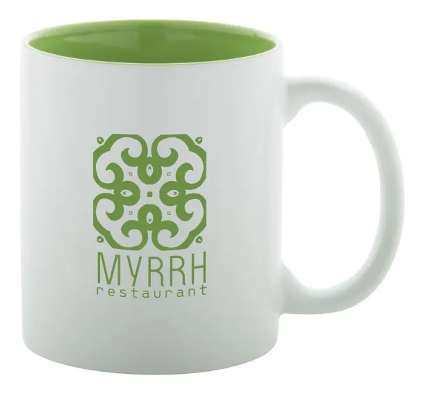 Revery mug White Lime green