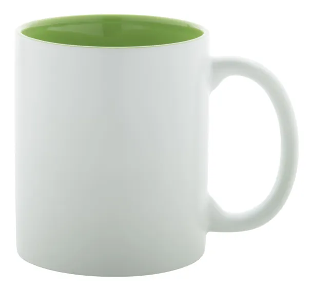 Revery mug White Lime green