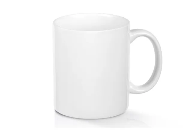 LASSI Keramička sublimacijska šalica, 325 ml - CASTELLI Bijela