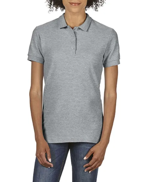  SOFTSTYLE® LADIES' DOUBLE PIQUÉ POLO - Gildan Sport Grey