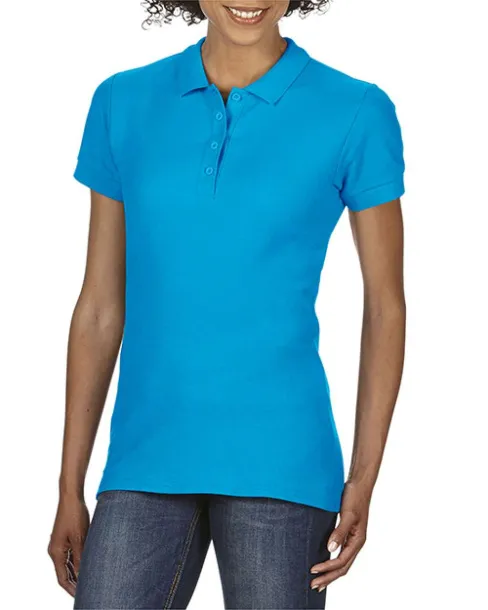  SOFTSTYLE® LADIES' DOUBLE PIQUÉ POLO - Gildan Safir