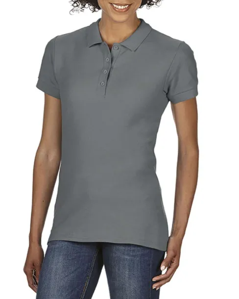  SOFTSTYLE® LADIES' DOUBLE PIQUÉ POLO - Gildan Ugljen