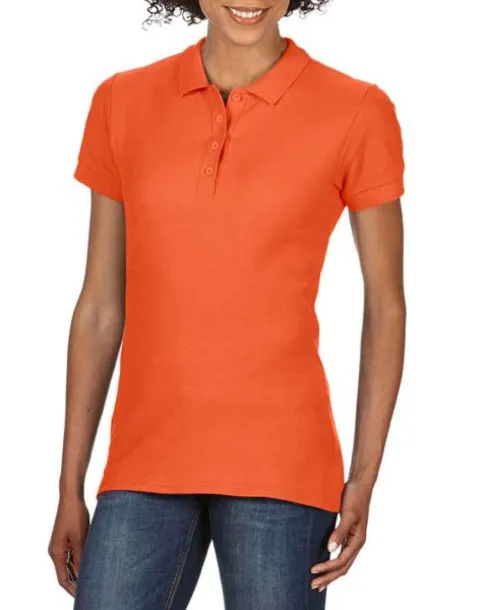  SOFTSTYLE® LADIES' DOUBLE PIQUÉ POLO - Gildan Orange