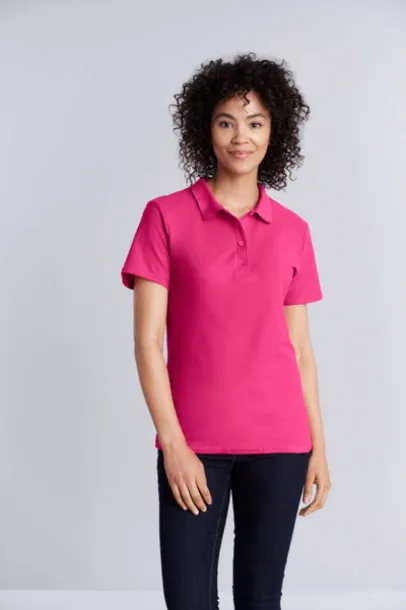  SOFTSTYLE® LADIES' DOUBLE PIQUÉ POLO - Gildan Bright Salmon