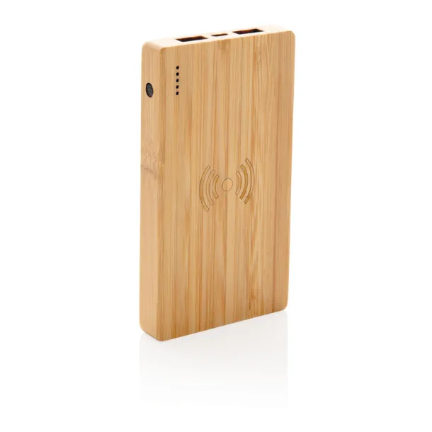  Bamboo 4.000 mAh wireless 5W Powerbank - XD Collection Brown 