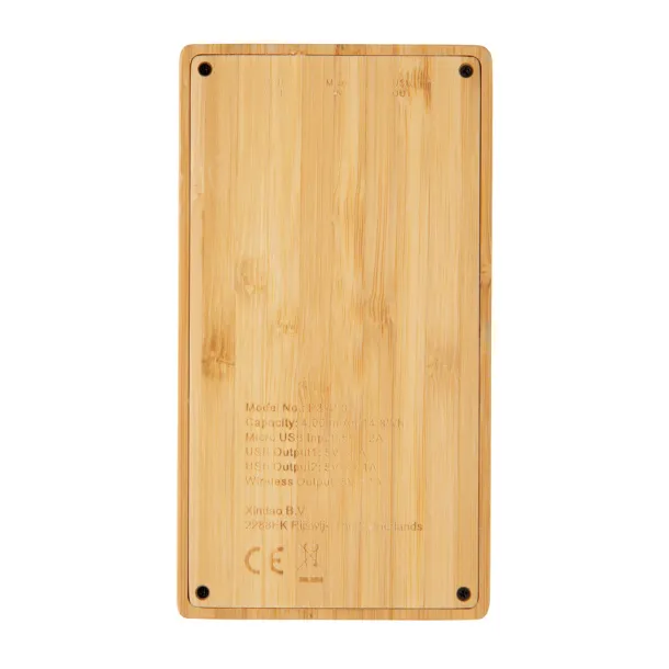  Bamboo 4.000 mAh wireless 5W Powerbank - XD Collection Brown 