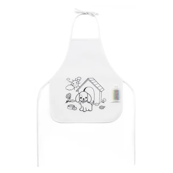 NILO Children's colouring apron White