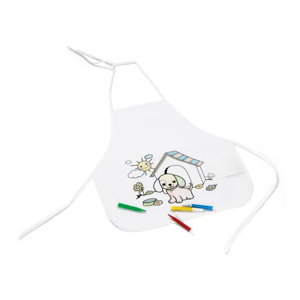 NILO Children's colouring apron White