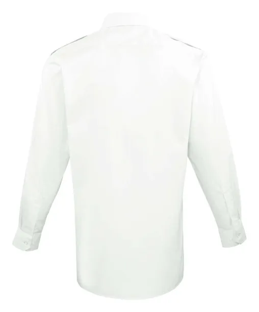  MEN’S LONG SLEEVE PILOT SHIRT - Premier White