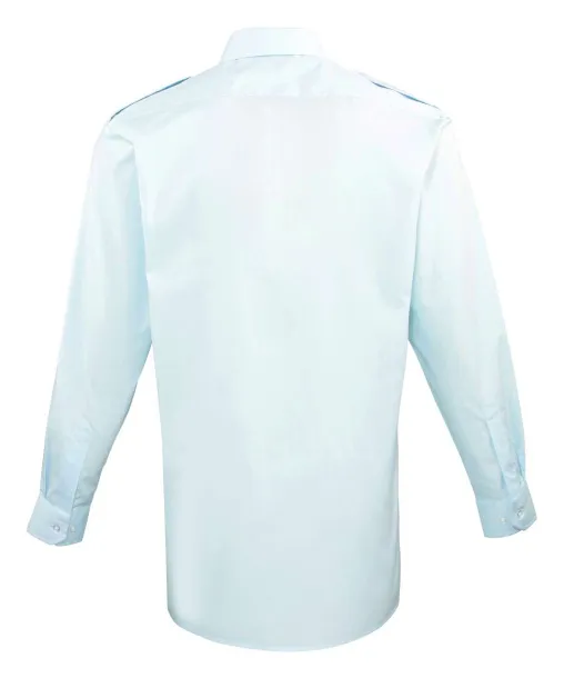  MEN’S LONG SLEEVE PILOT SHIRT - Premier Light Blue