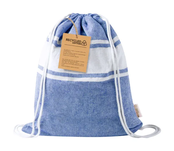 Praia beach towel and drawstring bag Dark blue