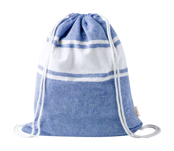 Carey beach towel and drawstring bag Dark blue