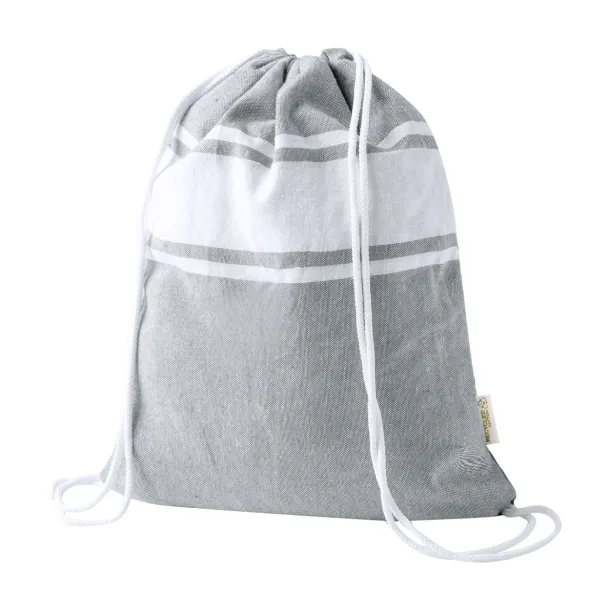 Carey beach towel and drawstring bag Grey