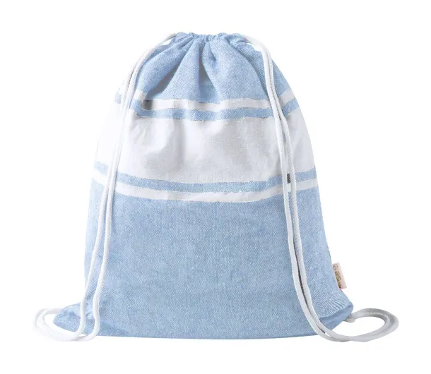 Praia beach towel and drawstring bag Light blue