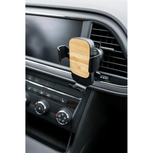 Amberle Gravity mobile phone holder for car, wireless charger 15W Crna