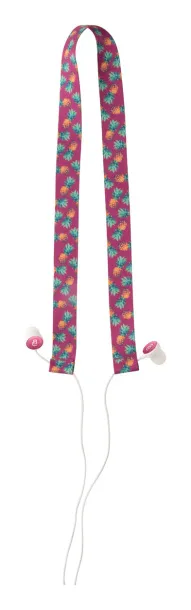 Subobass earphones lanyard White
