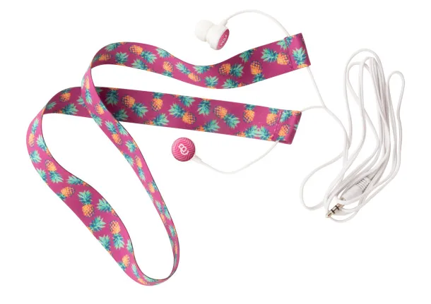 Subobass earphones lanyard White