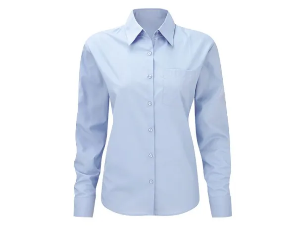 BUSINESS LSL WOMEN women’s long sleeve shirt - EXPLODE Light blue