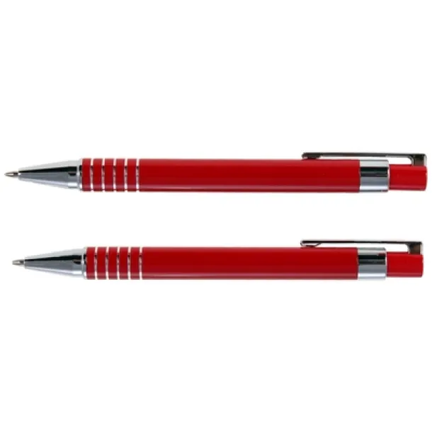  Writing set, ball pen and mechanical pencil red