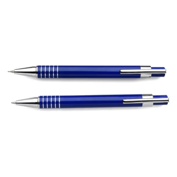  Writing set, ball pen and mechanical pencil blue