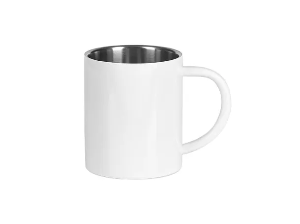 NEPAL SUBLI Metal sublimation mug, 270 ml - CASTELLI White