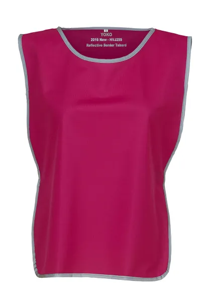  Fluo Reflective Border Tabard - Yoko Raspberry