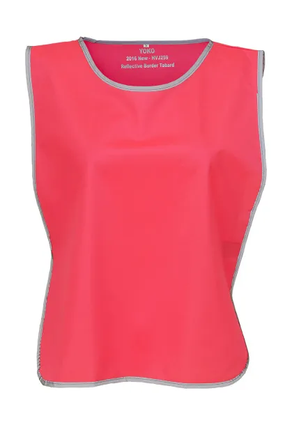  Fluo Reflective Border Tabard - Yoko Fluorescent Pink