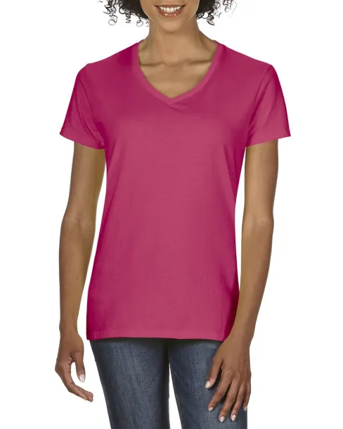  PREMIUM COTTON® LADIES' V-NECK T-SHIRT - Gildan Heliconia