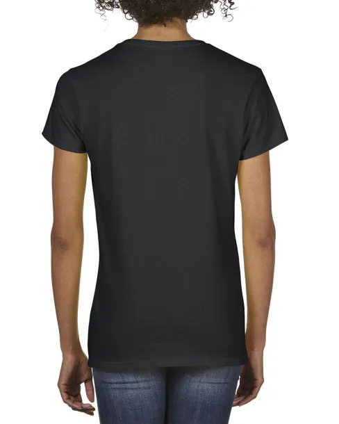  PREMIUM COTTON® LADIES' V-NECK T-SHIRT - Gildan Black