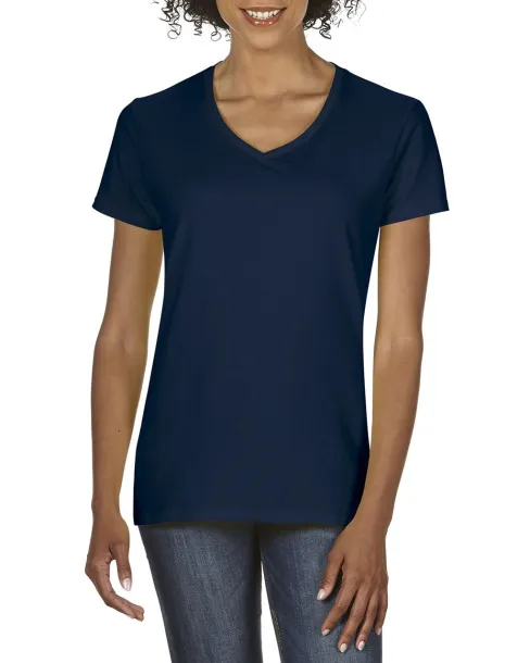  PREMIUM COTTON® LADIES' V-NECK T-SHIRT - Gildan Navy