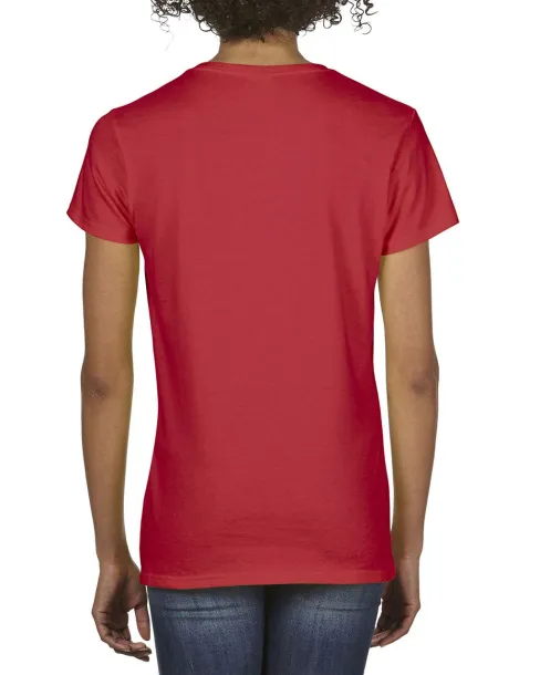  PREMIUM COTTON® LADIES' V-NECK T-SHIRT - Gildan Red