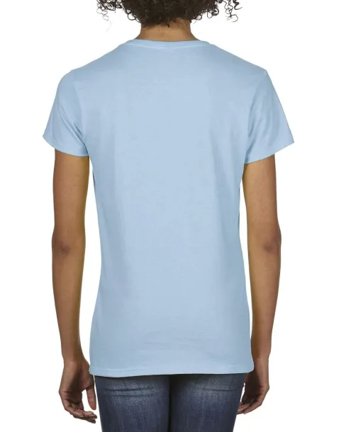  PREMIUM COTTON® LADIES' V-NECK T-SHIRT - Gildan Light Blue