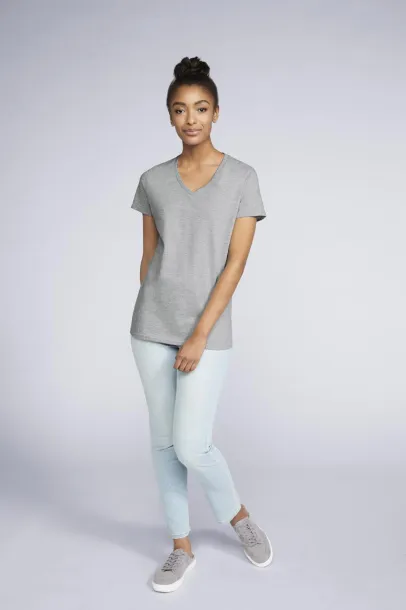  PREMIUM COTTON® LADIES' V-NECK T-SHIRT - Gildan Cornsilk