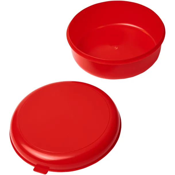 Miku round plastic pasta box - PF Manufactured Red