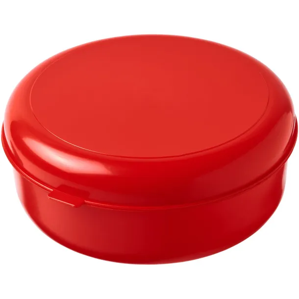 Miku round plastic pasta box - PF Manufactured Red