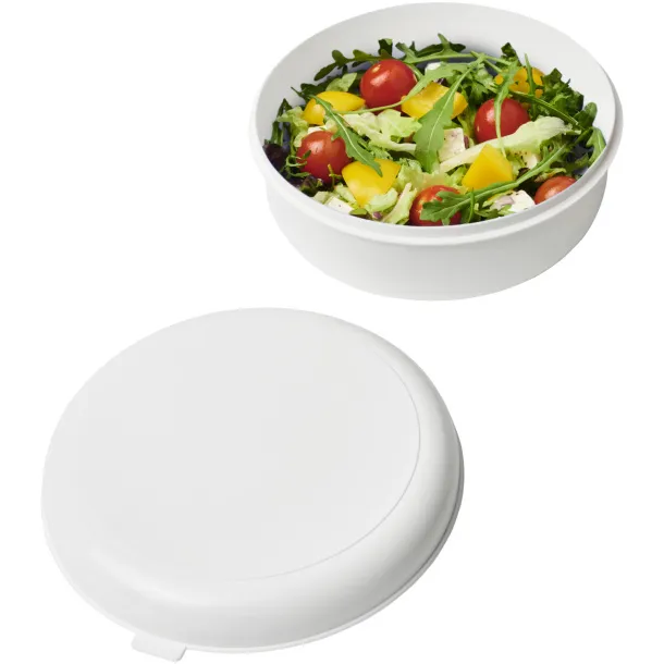 Miku round plastic pasta box - PF Manufactured White