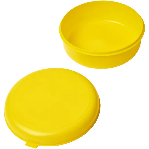 Miku okrugla plastična kutija za hranu - PF Manufactured Žuta