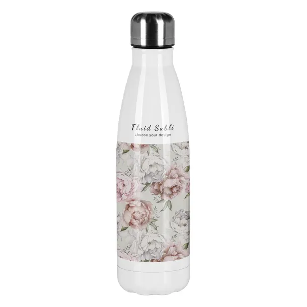 FLUID SUBLI Sublimation vacuum insulated bottle, 500 ml - CASTELLI White