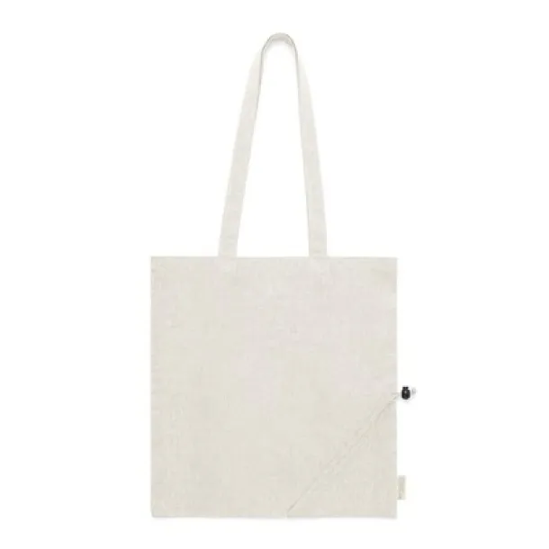  Recycled cotton shopping bag, foldable neutral