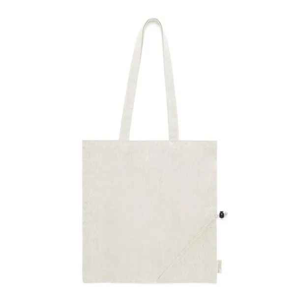  Recycled cotton shopping bag, foldable neutral