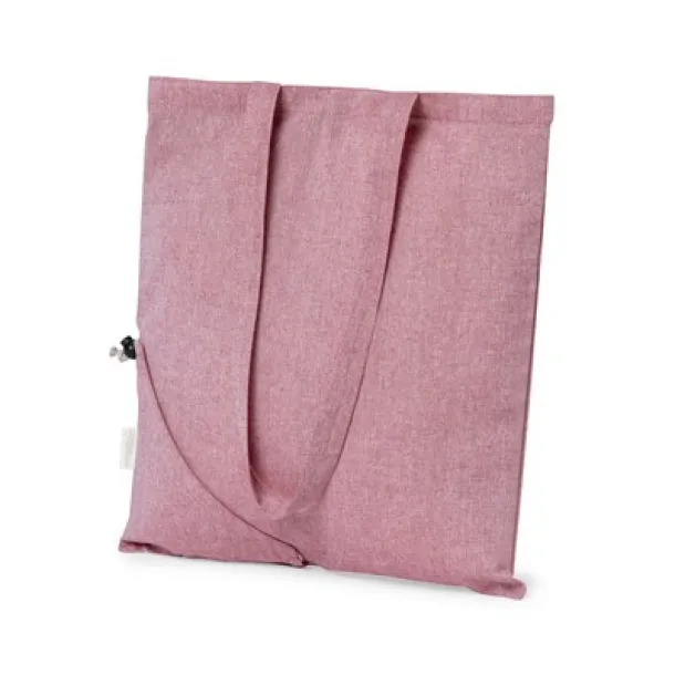  Recycled cotton shopping bag, foldable red