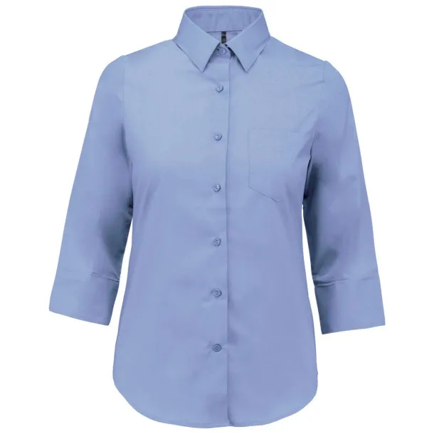  LADIES' 3/4 SLEEVED SHIRT - Kariban Bright Sky