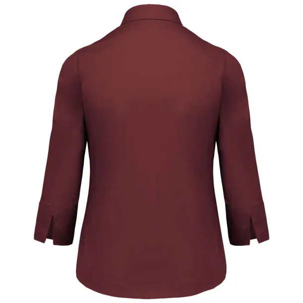  LADIES' 3/4 SLEEVED SHIRT - Kariban Wine