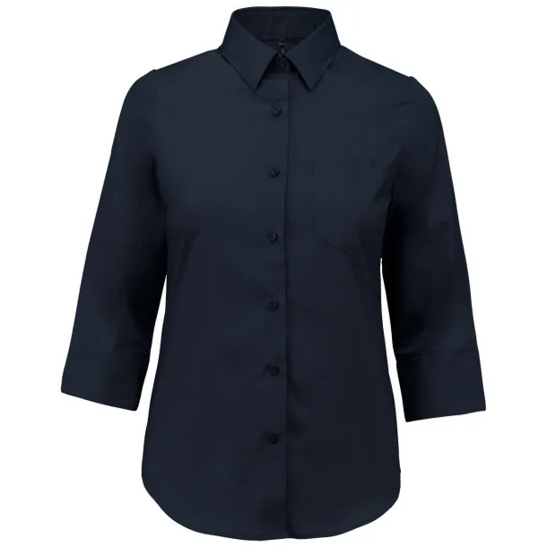  LADIES' 3/4 SLEEVED SHIRT - Kariban Navy